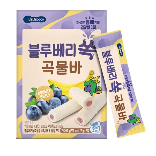 淡水~小饅頭~【BEBECOOK】寶膳 幼兒水果酥酥捲-藍莓香蕉(40g)