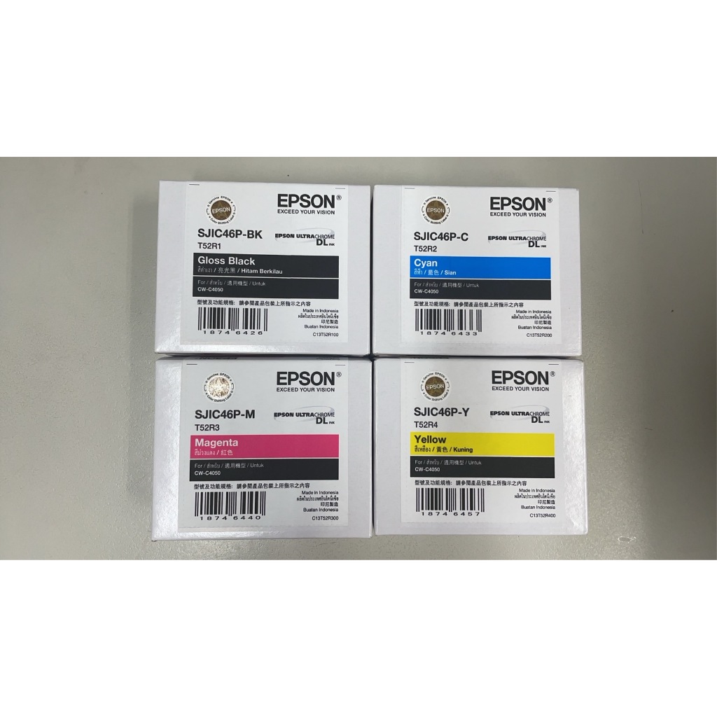 EPSON CW-C4050 墨水匣彩色標籤印表機專用 4色1組4200元