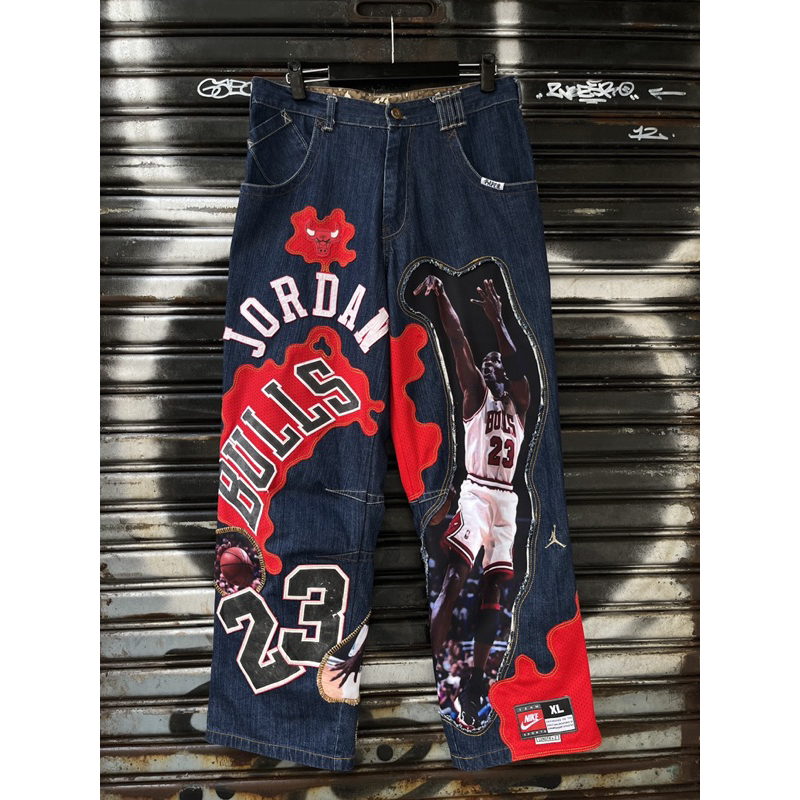 派駁古著 / Reworked NBA Chicago Bulls Jordan Vintage Jeans 手工牛仔褲