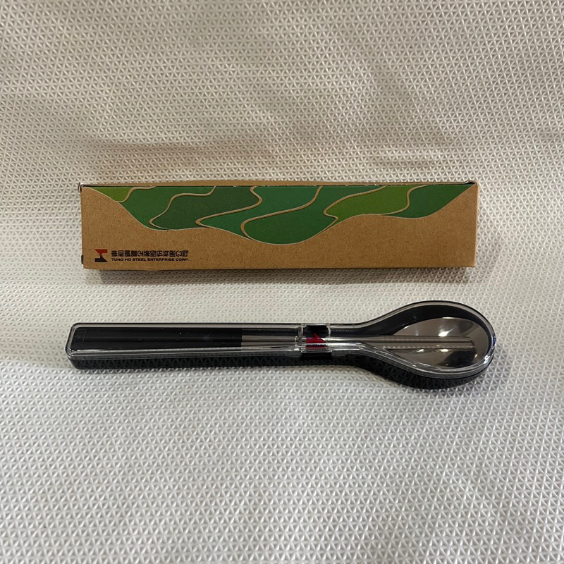 【股東紀念品】東和鋼鐵 304不銹鋼環保餐具 (筷子+湯匙)