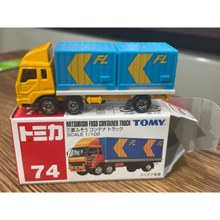 TOMICA 多美 NO.74 MITSUBISHI FUSO CONTAINER TRUCK 三菱 貨車 舊藍標