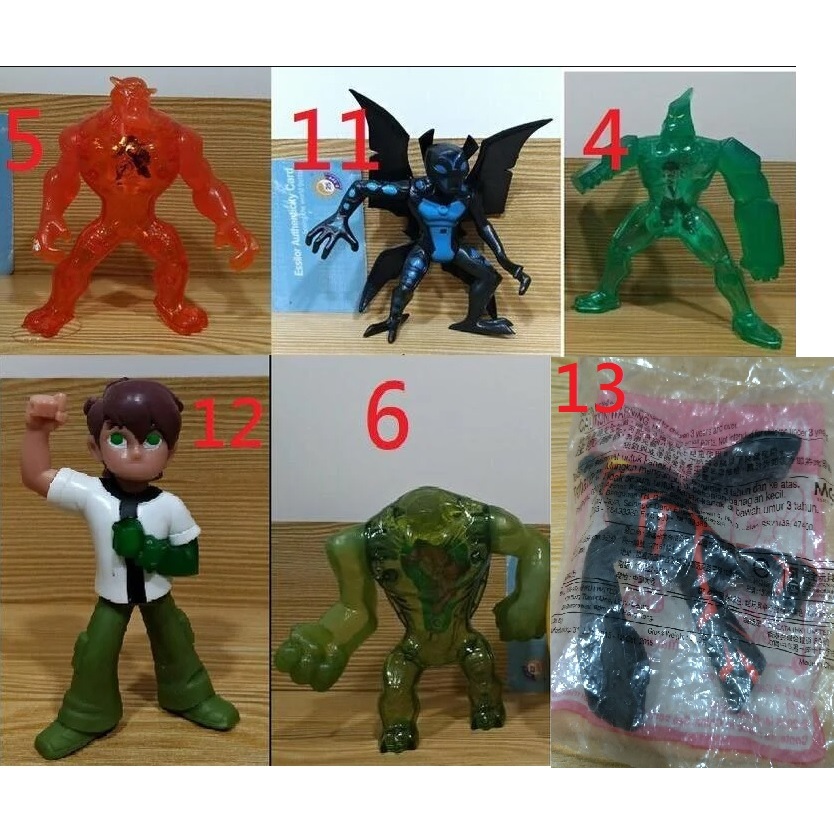 麥當勞 BEN10 BEN 10 公仔 玩具 積木猩 變形魔 田小班 外星英雄 少年駭客 扭蛋 轉蛋 食玩 盒玩 擺飾