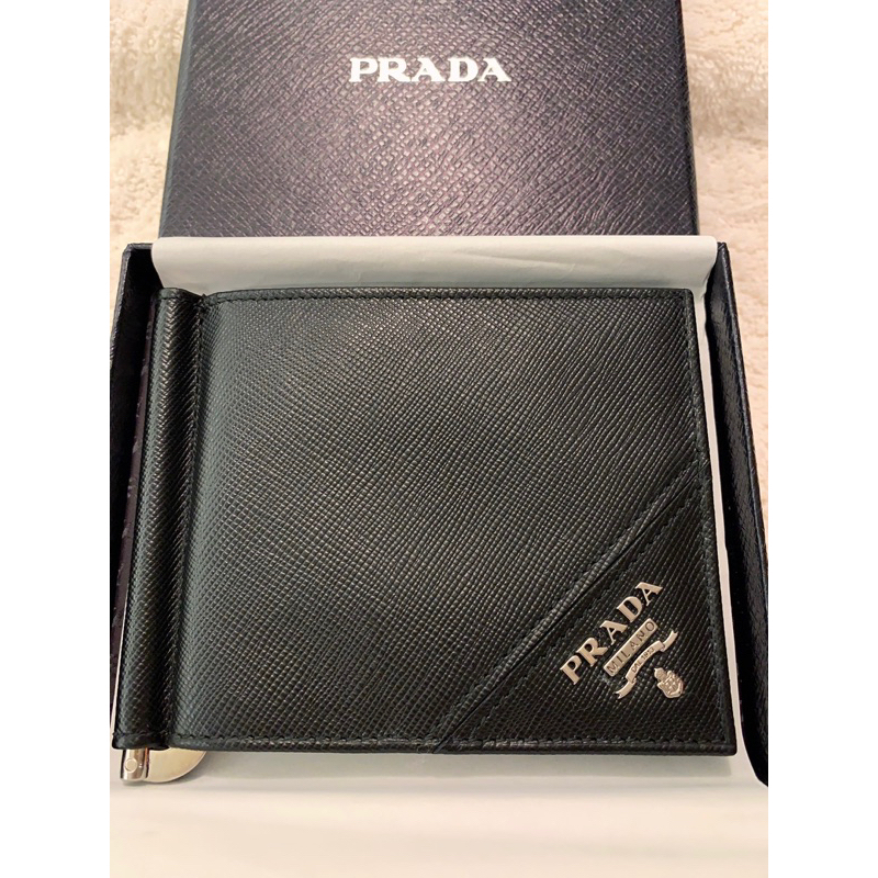 全新Prada 錢夾 皮夾 鈔票夾