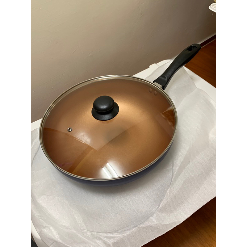 【瑞士MONCROSS】 藍銅炒鍋組30cm