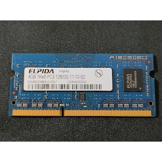 爾必達 ELPIDA DDR3 4G 4GB 1600 12800 單面 筆電 記憶體