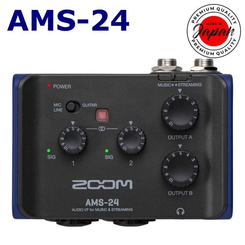 ZOOM AMS-24 音訊介面 2 進/4 出 USB-Type-C 日本直郵