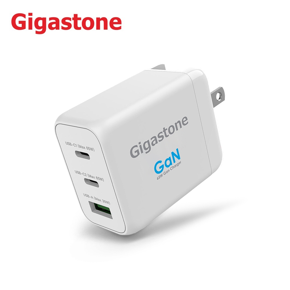 Gigastone 65W 氮化鎵 GaN 三孔 快速 充電器 充電頭 (PD-7650W)