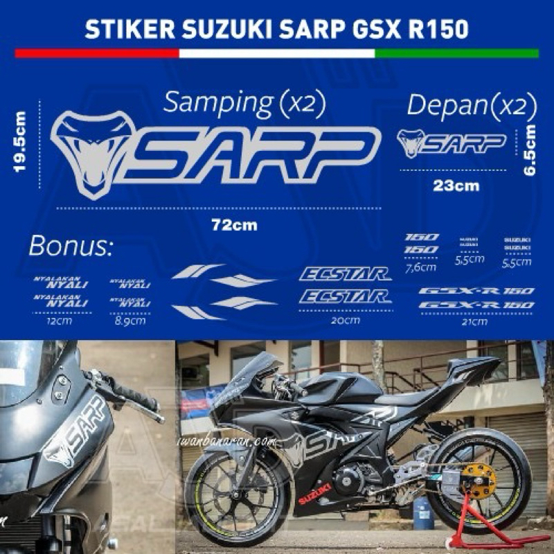 【漢森嚴選✨】SARP全車彩貼 GSX R150 小阿魯 貼紙 彩貼