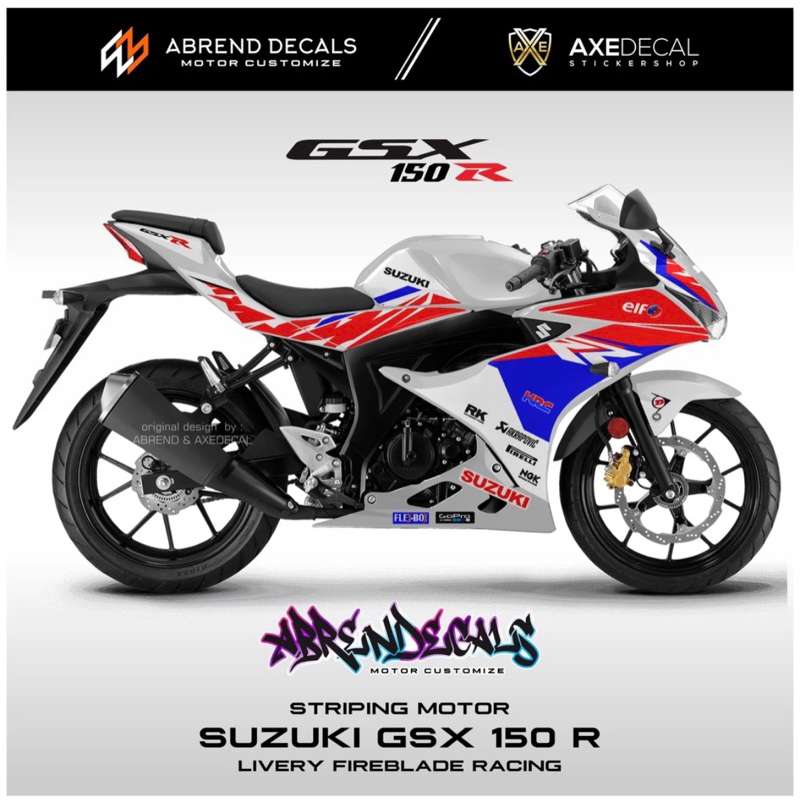 小阿魯 suzuki gsx r150 貼紙 彩貼 車貼 全車彩貼