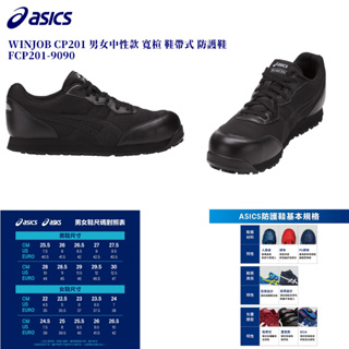🇯🇵日本 asics 亞瑟士 工作安全鞋 WINJOB CP201 FCP201-9090