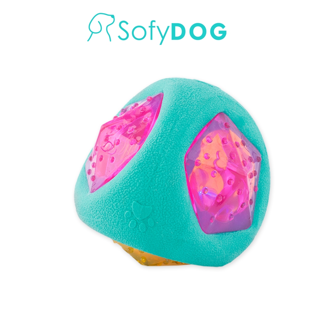 【ZippyPaws】自顧自閃耀 LED發光彈力球 玩具球 寵物玩具 狗狗玩具  SofyDOG原廠直送