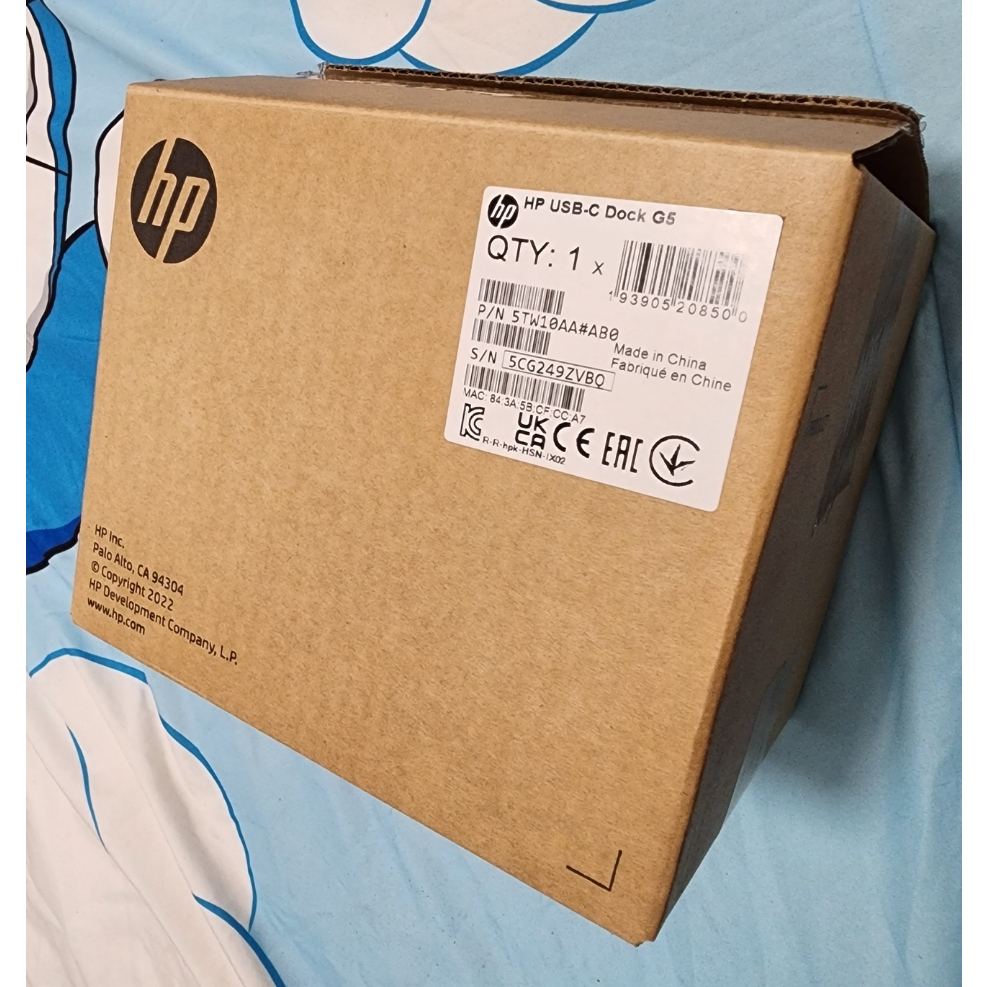 HP USB-C Dock G5  5TW10AA 原廠全新 只開箱過