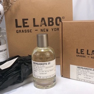 Le Labo 實驗室/Bergamote 22 佛手柑/100ml/中性淡香精/附品牌提袋