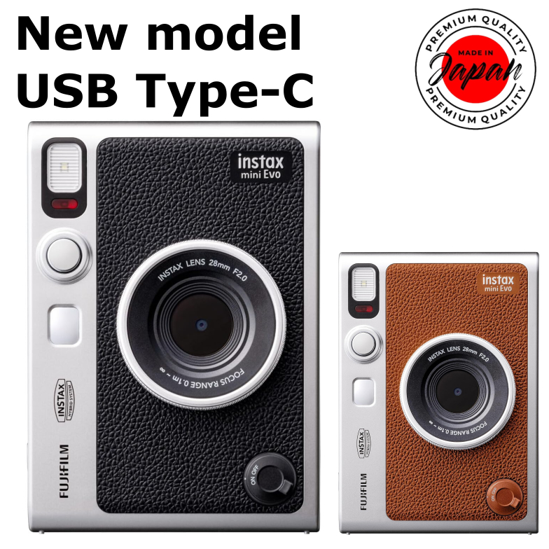 FUJIFILM instax mini Evo（新型號：USB Type-C）混合拍立得相機（拍立得相機/智慧型手機印