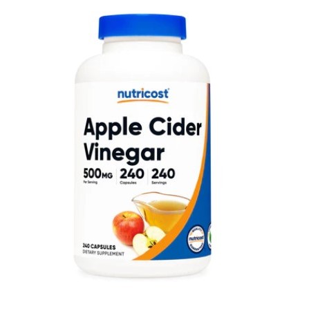 美國Nutricost Apple Cider Vinegar 蘋果醋膠囊 500mg 240顆 代購服務