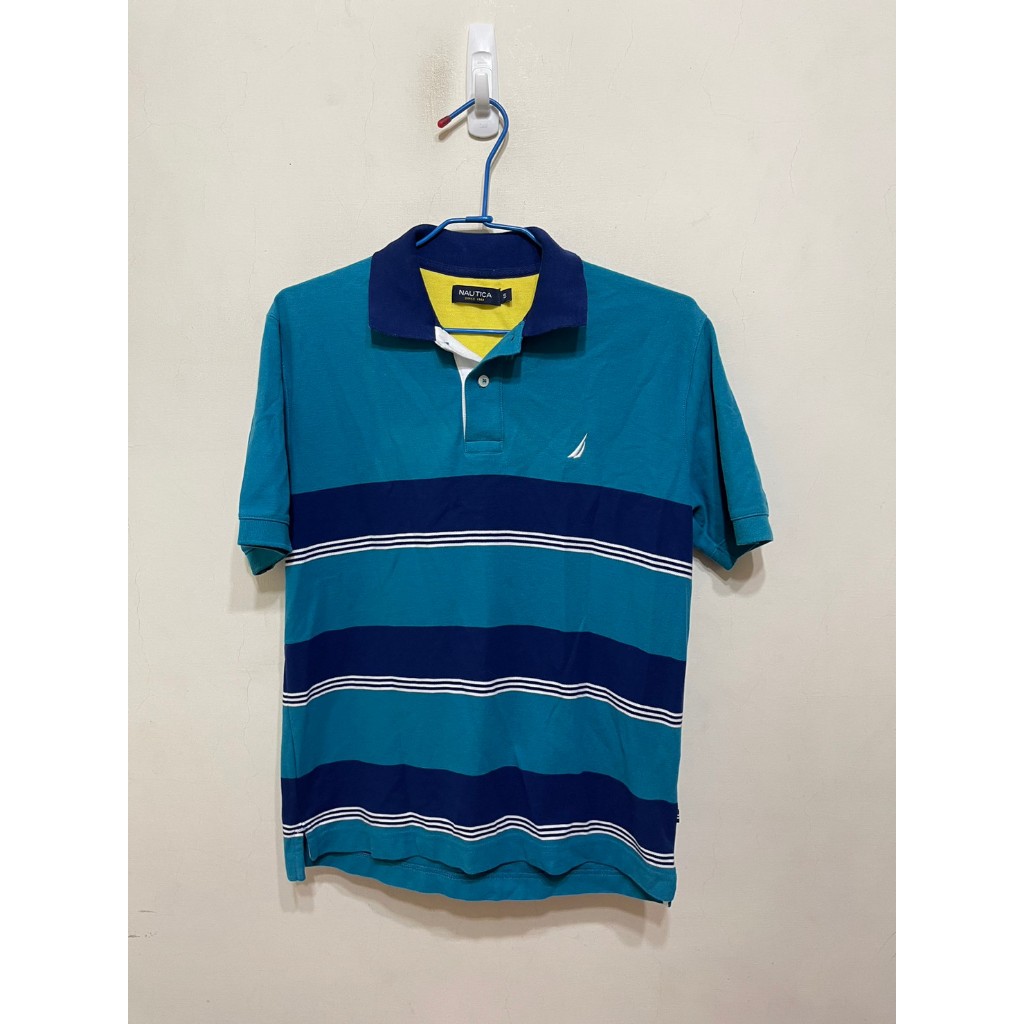 「 二手衣 」 NAUTICA 男版短袖POLO衫 S號（藍）65