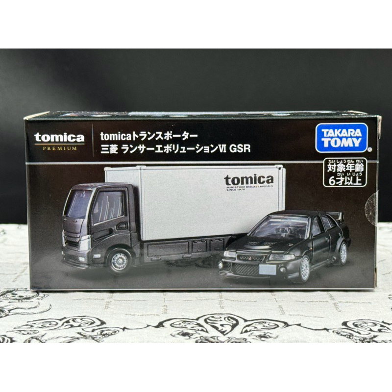 正版 TOMICA 載運車 運輸車組 PREMIUM三菱 EVO VI GSR