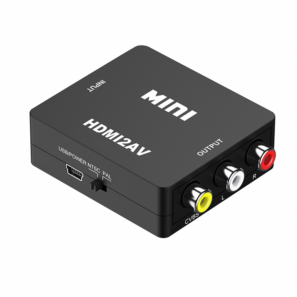 HDMI轉AV 視訊轉換盒 HDMI to AV 轉接盒 轉接頭 轉換器 影音轉換 老電視