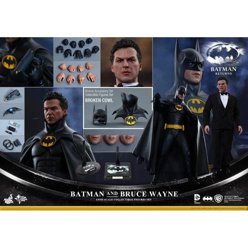 全新 野獸國 Hot Toys - MMS294 【蝙蝠俠】 布魯斯 韋恩 雙入組 Batman 非 DX08 DX09