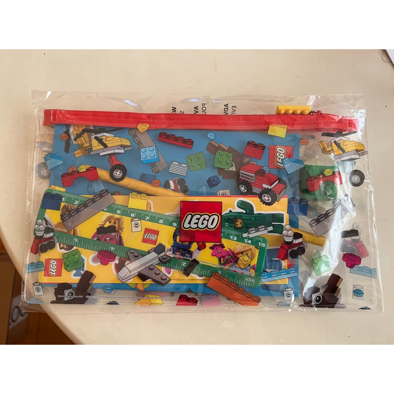 LEGO 文具組 鉛筆 尺 筆記本 筆袋