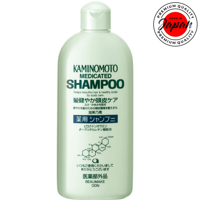 KAMINOMOTO 藥用洗髮精 B&P 300ml 加美乃素 日本直郵