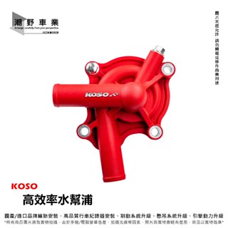台中潮野車業 KOSO 高效率水泵浦 水泵 循環量更快 DRG MMBCU JET SL