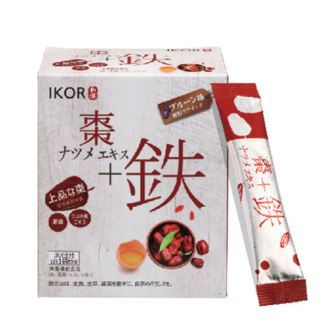 【草】IKOR 日本醫珂 和漢系列 和漢氣巡棗鐵顆粒食品30袋/盒 葉酸、紅棗、枸杞