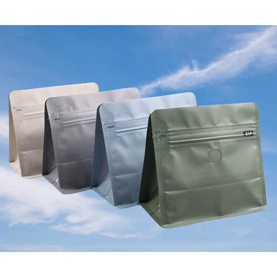 新包裝新品展示✦1/4磅1/2磅咖啡包裝袋,單向透氣閥 霧面/亮面純鋁魔方袋/純鋁咖啡包裝袋單向排氣閥魔方袋