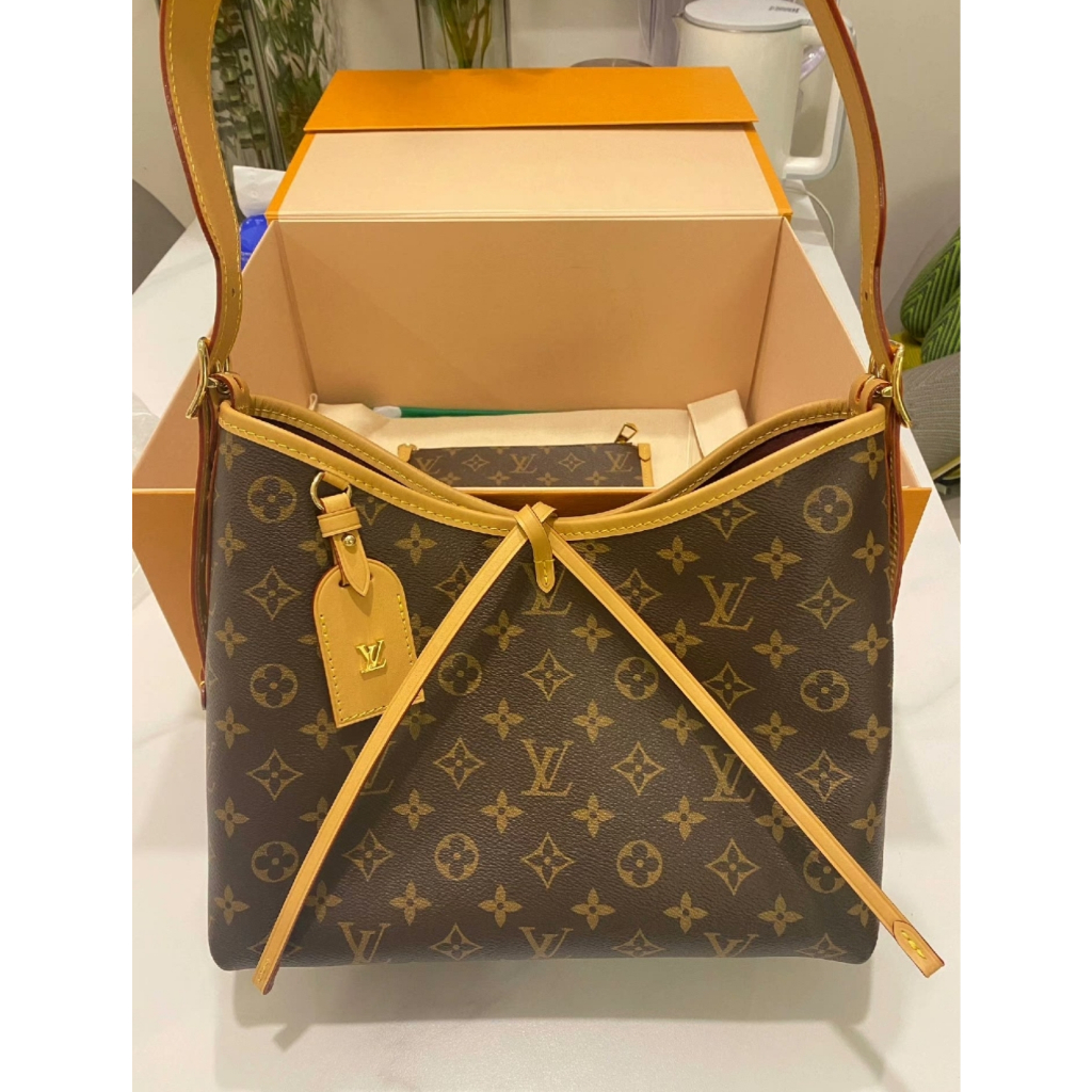 Shop Louis Vuitton Monogram Casual Style Canvas Plain Leather Party Style (CARRYALL  MM, M46197) by Mikrie