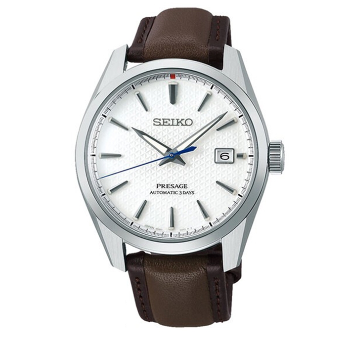 《SEIKO精工》Presage 110週年 SPB413J1 藍寶石鏡面 皮錶帶 機械男錶 6R55-00F0S 銀白