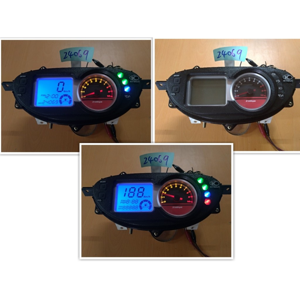 (中一儀表) GP125 化油 二手儀表板 偏光摸更換 與按鍵更換 保固三個月