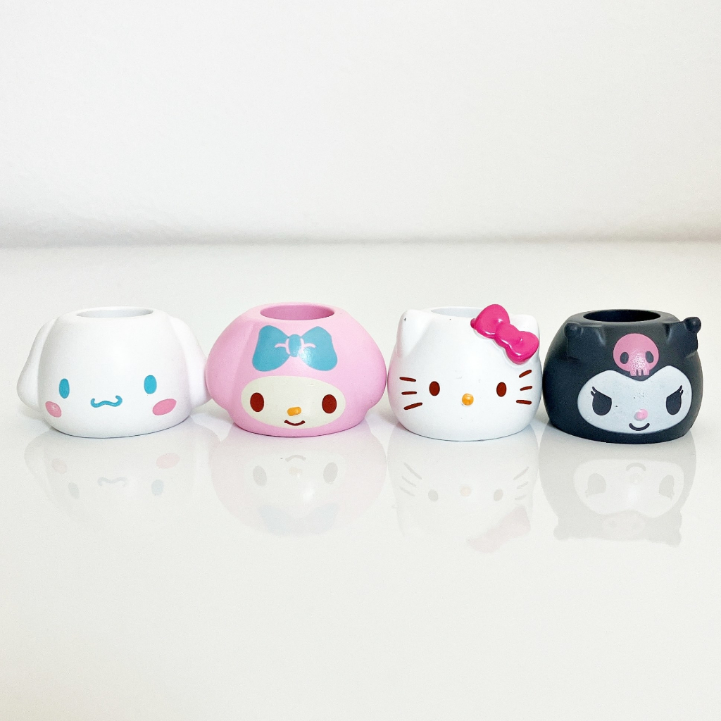 日本 Sanrio 造型牙刷架 Hello Kitty/美樂蒂/庫洛米 也可當筆架 印章架＊花小小＊
