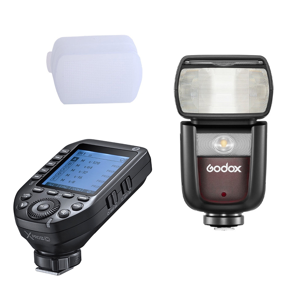 Godox 神牛 V860III + Xpro II + 柔光肥皂盒 閃光燈套組 XPro For C 相機專家 公司貨