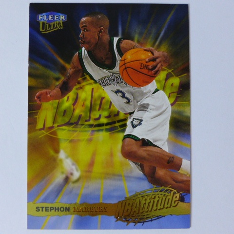 ~Stephon Marbury/馬布瑞~NBA球星/馬大帥.1998年Ultra Ttitude特殊卡
