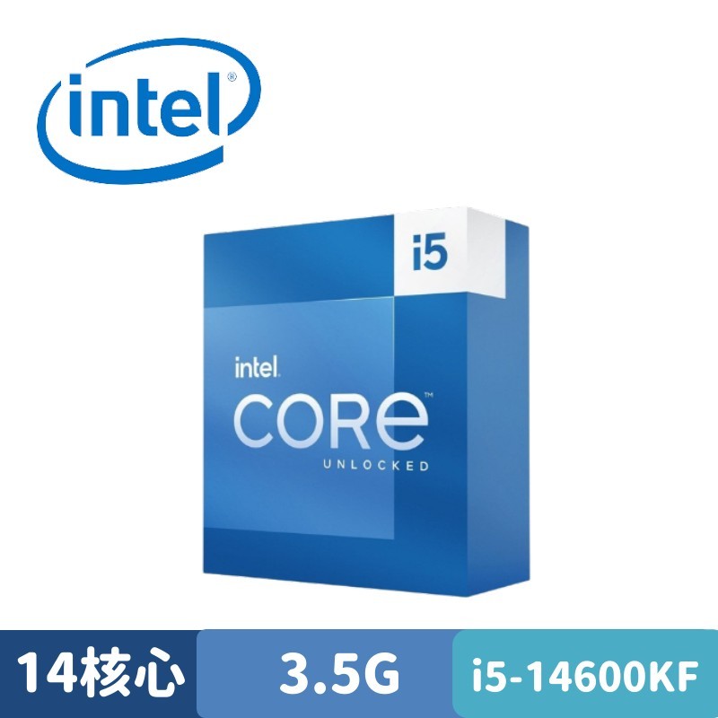 Intel Core i5-14600KF 中央處理器 盒裝