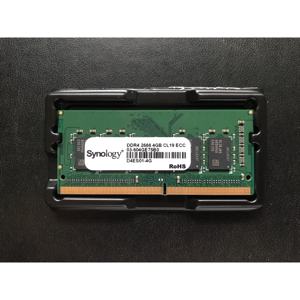 Synology NAS 群暉 D4ES01 DDR4 2666 4GB ECC 記憶體 SODIMM DS1621+