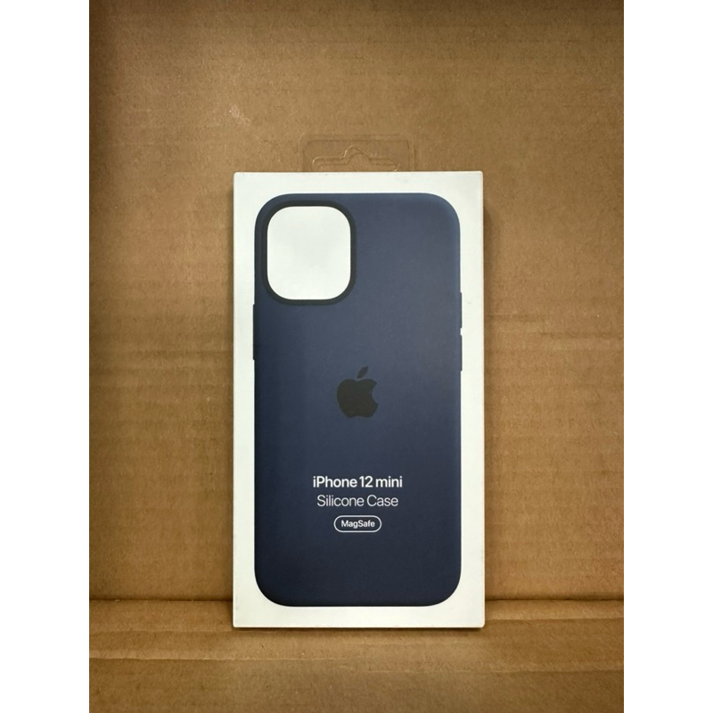 Apple iPhone 12 mini MagSafe 原廠矽膠保護殼 黑 藍 盒損