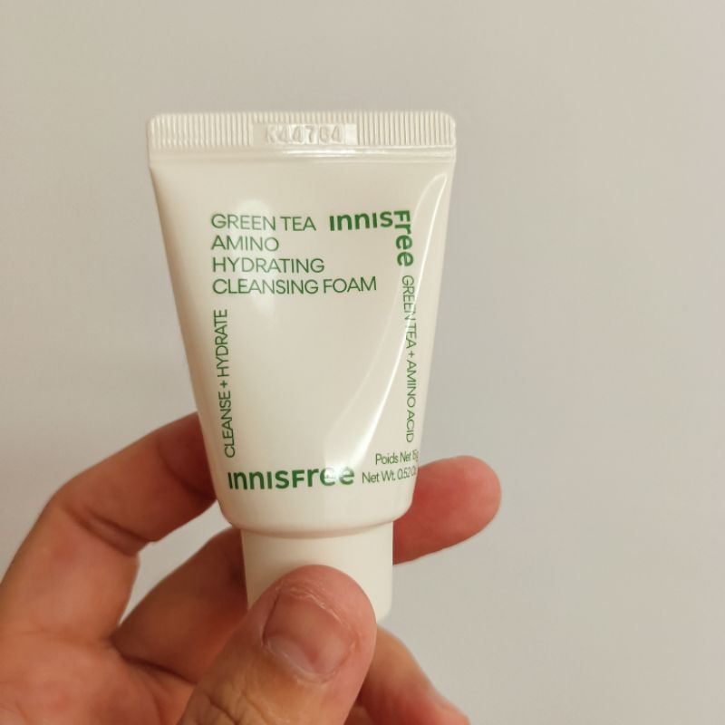 【全新買就送小禮】innisfree 綠茶保濕胺基酸潔面乳15g 隨身瓶 試用組 旅行組 便宜賣