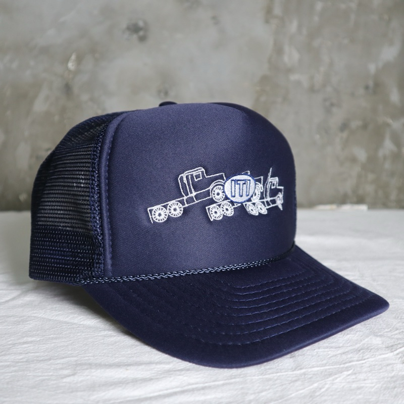 「富士鳥」古著 80-90s 海軍藍卡車司機網帽