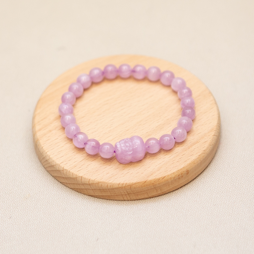紫鋰輝貔貅 手鍊 天然水晶礦石