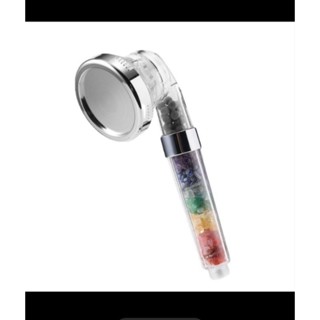 (強水注三段式) 個人淨化 消磁 補充能量多重過濾環保 多彩水晶 七脈輪 天然水晶碎石 花灑蓮蓬頭