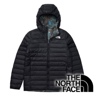 【THE NORTH FACE 美國】男雙面羽絨保暖連帽外套(FP700) 『黑/迷彩』NF0A83OM