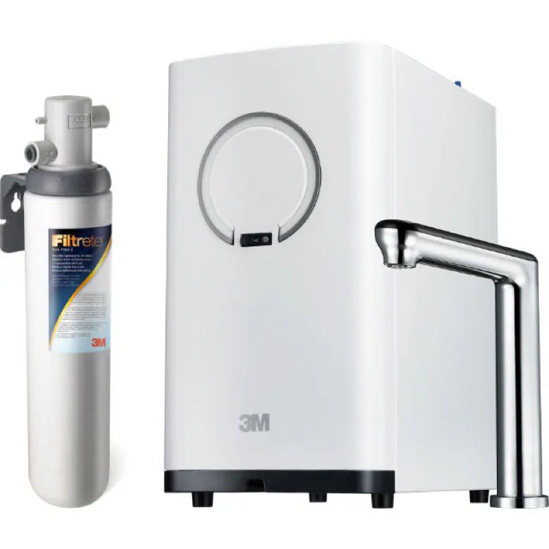 3M HEAT-2000廚下加熱器(含專用龍頭)+淨水系統+前置樹脂軟水系統