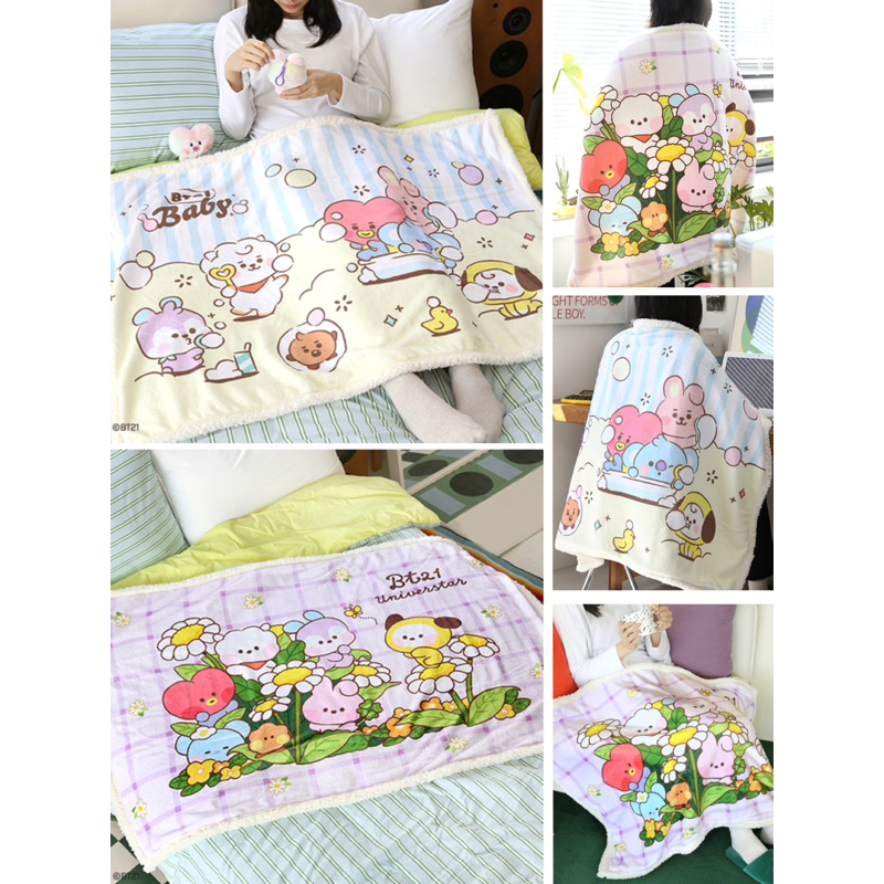 [9091]正品 韓國BT21毯子 BT21baby毯子 tata cooky chimmy RJ koya 韓國代購