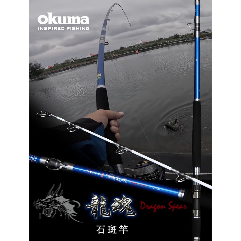 【 東區釣具Plus鳳山店 】OKUMA阿諾-龍魂 AZORES Dragon Spear 龍膽石斑竿 大斑竿