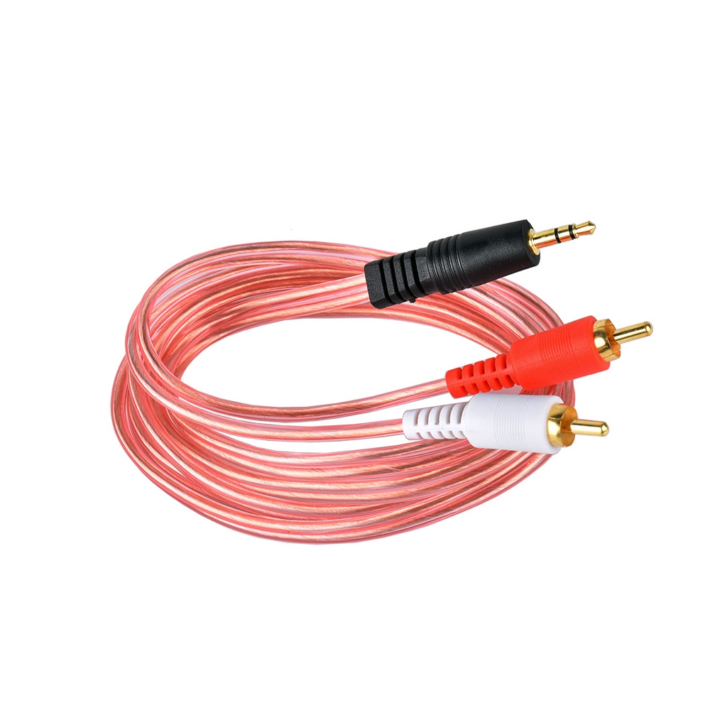 屏蔽線 3.5mm立體聲 耳機頭 梅花端子*2音源線 音響 喇叭 線 RCA AV端子 音源 一分二 揚聲器