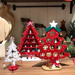 🎄聖誕樹擺件🎄 韓國同步 modern HOUSE 鏤空趣味組合 立體掛件 小人木質聖誕樹 聖誕裝飾 案頭擺飾