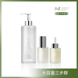 【簡單 JAN DAN】大容量經典三步驟-玫瑰青春露350mL＋淡斑精華30mL＋賦活精萃30mL【免運】