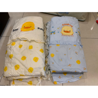 【黃色小鴨 PiYO PiYO】嬰兒床寢具 木馬五件式床組（藍色）經典款四件床組（黃色）