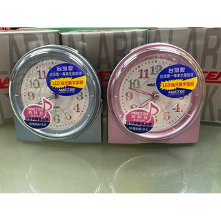 台灣製造 MASTER 高音質和旋音樂 貪睡 燈光 靜音鬧鐘JM-F505